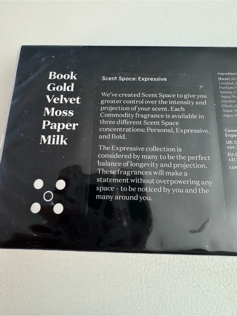 Commodity Scent Space: Expressive Set
